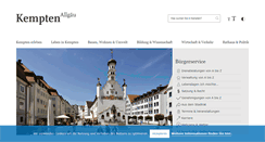 Desktop Screenshot of kempten.de