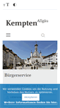 Mobile Screenshot of kempten.de