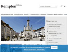 Tablet Screenshot of kempten.de